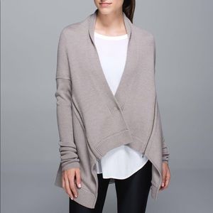 Lululemon Wrap it Up Sweater Beige